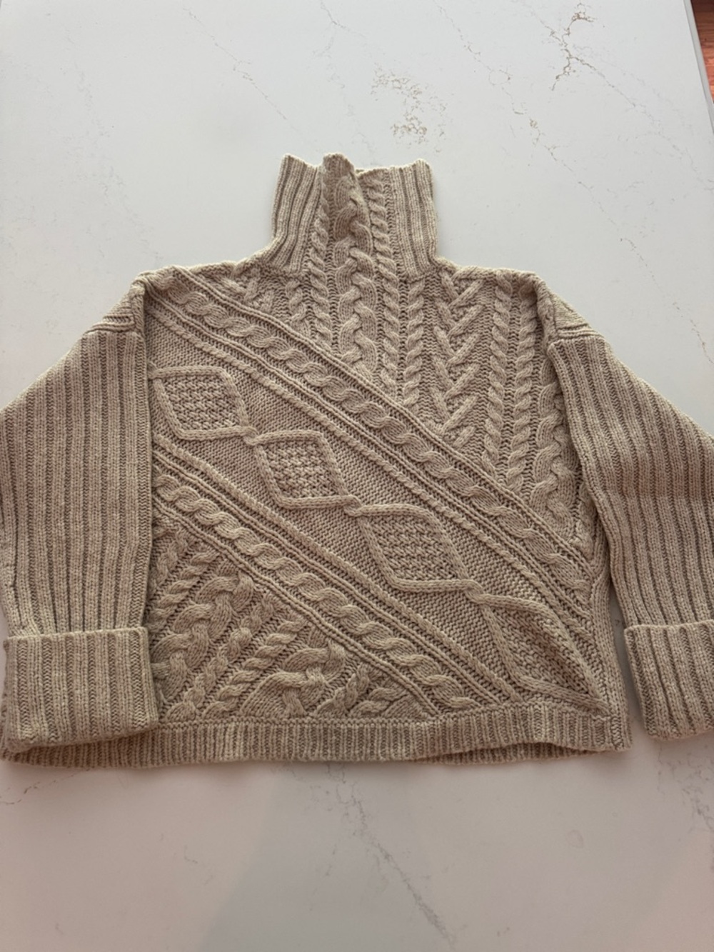 Ralph Lauren Cream Cable Knit Sweater